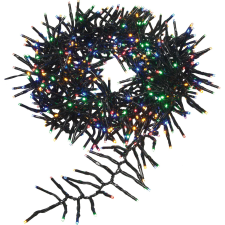  LED-es fényfüzér 768 színes LED-del fekete kábel 550 cm karácsonyfa izzósor