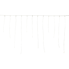  LED-es jégeső fényfüzér 100 melegfehér LED átlátszó kábellel 6,9 m karácsonyfa izzósor