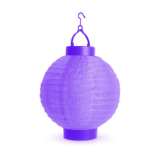 LED-es lampion 20 cm - Lila party kellék