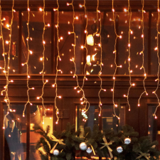  LED-es, sorolható fényfüggöny, jégcsap karácsonyfa izzósor