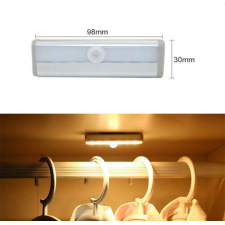 LED-es szekrényvilágítás meleg fényű, elemes bútor