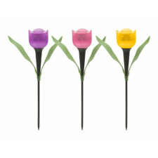 LED-es szolár lámpa, tulipán 30cm Nr.11750 kültéri világítás
