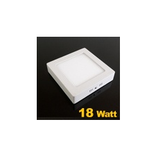 LED Falon kívüli négyzet LED panel (220 mm) 18W - meleg fényű világítás