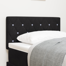  LED fejvég kristálygombos tűzéssel fekete 80 cm bársony ágy és ágykellék