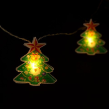  LED fényfüzér - karácsonyfa - 10 LED - 1,35 méter - melegfehér karácsonyfa izzósor