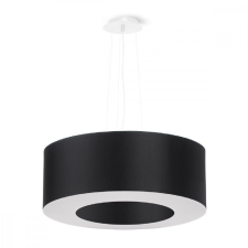 LED függő mennyezeti lámpa SATURNO 5xE27 csillár 50cm fekete SOLLUX világítás