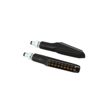  LED irányjelző helyzetjelzővel első Blackway Althir fekete motorkerékpár irányjelző