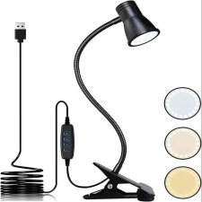 Led íróasztali lámpa klipsszel, usb kábellel, távirányítóval világítás