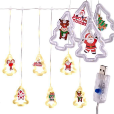 LED karácsonyfa kép függöny lámpák 3m 10 USB izzók karácsonyfa izzósor
