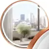  LED Kerek Fali Tükör - Réz Keret - 50 cm