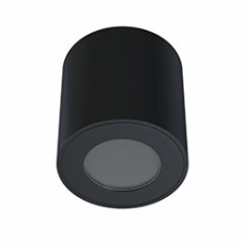 LED Labs Falon kívüli spot lámpatest LUNA, henger, fix, fekete (GU10) világítás