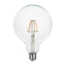  LED lámpa E27 Filament (10W/300°) G125 - meleg fehér izzó