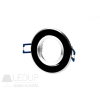 LED line ® downlight aluminium round adjustable black brushed