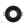LED line ® downlight aluminium round adjustable SLIM black brushed OROSA