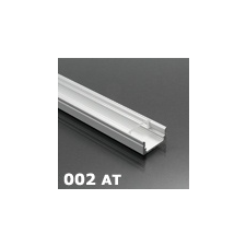 LED Profiles ALP-002 - Aluminium U profil ezüst, LED szalaghoz, átlátszó burával villanyszerelés