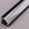 LED Profiles ALP-007 Aluminium sarok profil fekete, LED szalaghoz, opál burával