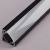 LED Profiles ALP-007 Aluminium sarok profil fekete, LED szalaghoz, opál burával