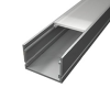 LED Profiles Surface-7 Alumínium U profil ezüst, LED szalaghoz, opál burával