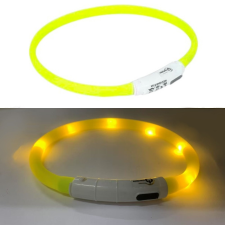  LED vágható világítós nyakörv- 41cm - Sárga nyakörv, póráz, hám kutyáknak