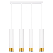 Ledlux LX-1415 függesztett mennyezeti lámpa,4xGU10, fehér arany világítás