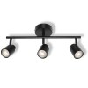 Ledvance Gmbh Ledvance LED Spot Primal 3XGU10 Black – Mennyezeti spotlámpa 3 állítható GU10 foglalattal, fekete színben, falra vagy mennyezetre szerelhető, max. 3x6W