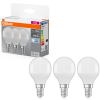 Ledvance Gmbh Osram E14 LED kisgömb, 4,9W, 470 lm, 4000 K, hidegfehér, opál műanyag-40 W izzó helyett, 3 darabos - Base Classic P