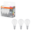 Ledvance Gmbh Osram E14 LED kisgömb, 5,9W, 806 lm, 4000 K, hidegfehér, opál üveg-60 W izzó helyett, 3 darabos - Base Classic P