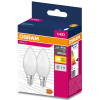 Ledvance Gmbh Osram E14 LED Value Classic gyertya 4,9W, 470 lm, 2700 K, 40 W izzó helyett (2 darabos)