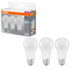 Ledvance Gmbh Osram E27 LED 10W, 1055 lm, 4000 K, hidegfehér, opál műanyag-75 W normál izzó helyett, 3 darabos - Base Classic A
