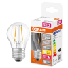 Ledvance Gmbh Osram E27 LED SStar kisgömb 2,8W 250lm 2700K melegfehér, szabályozható 320° víztiszta - 25W izzó helyett