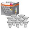 Ledvance Gmbh Osram GU10 LED 4,3W, 350 lm, 2700 K, melegfehér, áttetsző üveg-50 W izzó helyett, 10 darabos - Base Spot PAR16