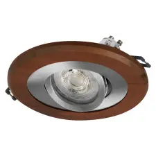 Ledvance Gmbh Osram Wood süllyesztett spot lámpa, GU10 foglalattal, sötét fa világítás