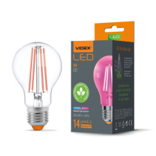 LEDvonal Növénynevelő LED lámpa , égő , E27 , izzószálas hatású , filament , 8 Watt , VIDEX FITO izzó