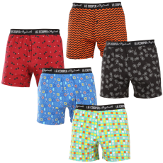 Lee Cooper 5PACK tarka Lee Cooper férfi bő szárú boxeralsó (5xPO38811/1) L