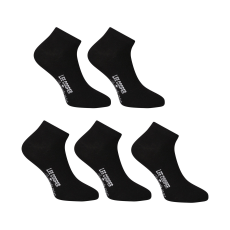 Lee Cooper 5PACK zokni Lee Cooper alacsony fekete (PO41030) M