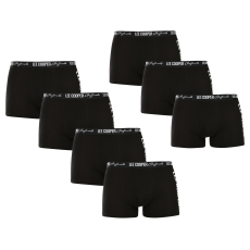 Lee Cooper 7PACK Férfi boxeralsó Lee Cooper fekete (PO41014) L