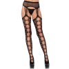 Leg Avenue Net opaque stockings, black, O/S