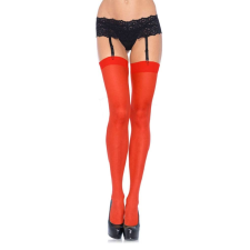 Leg Avenue Sheer Stockings - szexi harisnya és combfix (piros) harisnya
