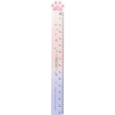 Legami S.p.A. Legami vonalzó, 15cm, macskás, rózsaszín STATIONERY vonalzó