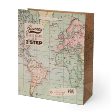 Legami Srl Legami ajándéktasak (L 26,5x32,5x11,5 cm), térképes PARTY ajándéktasak