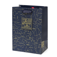 Legami Srl Legami ajándéktasak (M 19x25x11,5 cm), csillagképes PARTY ajándéktasak