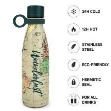 Legami Srl Legami kulacs, duplafalú rozsdamentes acél, 0,5 l, TRAVEL ajándéktárgy