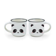 Legami Srl Legami porcelán bögre szett 2db-os, 50ml, Panda HOME bögrék, csészék