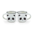 Legami Srl Legami porcelán bögre szett 2db-os, 50ml, Panda HOME