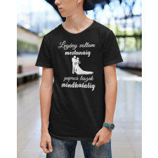  Legény voltam mostanáig fekete póló ajándéktárgy