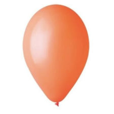  Léggömb, 26 cm, narancssárga party kellék