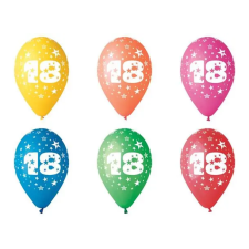 . . Léggömb, 26 cm, számos, 18 party kellék