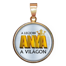  Legjobb Anya a világon (2.) – medál lánccal vagy kulcstartóval nyaklánc