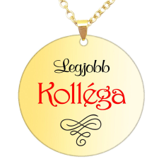 Legjobb Kolléga medál lánccal, választható több formában és színben medál