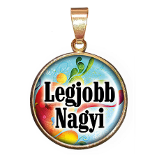 Legjobb Nagyi – medál lánccal vagy kulcstartóval medál